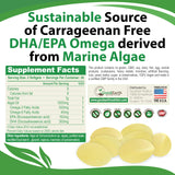 GoodEarth Nutrition Omega-3: detalle de cápsulas, fáciles de tragar, sin regusto a pescado.