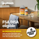 GoodMeds Psyllium Husk cápsulas para viaje, digestión cómoda en movimiento