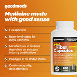 GoodMeds Psyllium Husk cápsulas fáciles de tragar y sin sabor