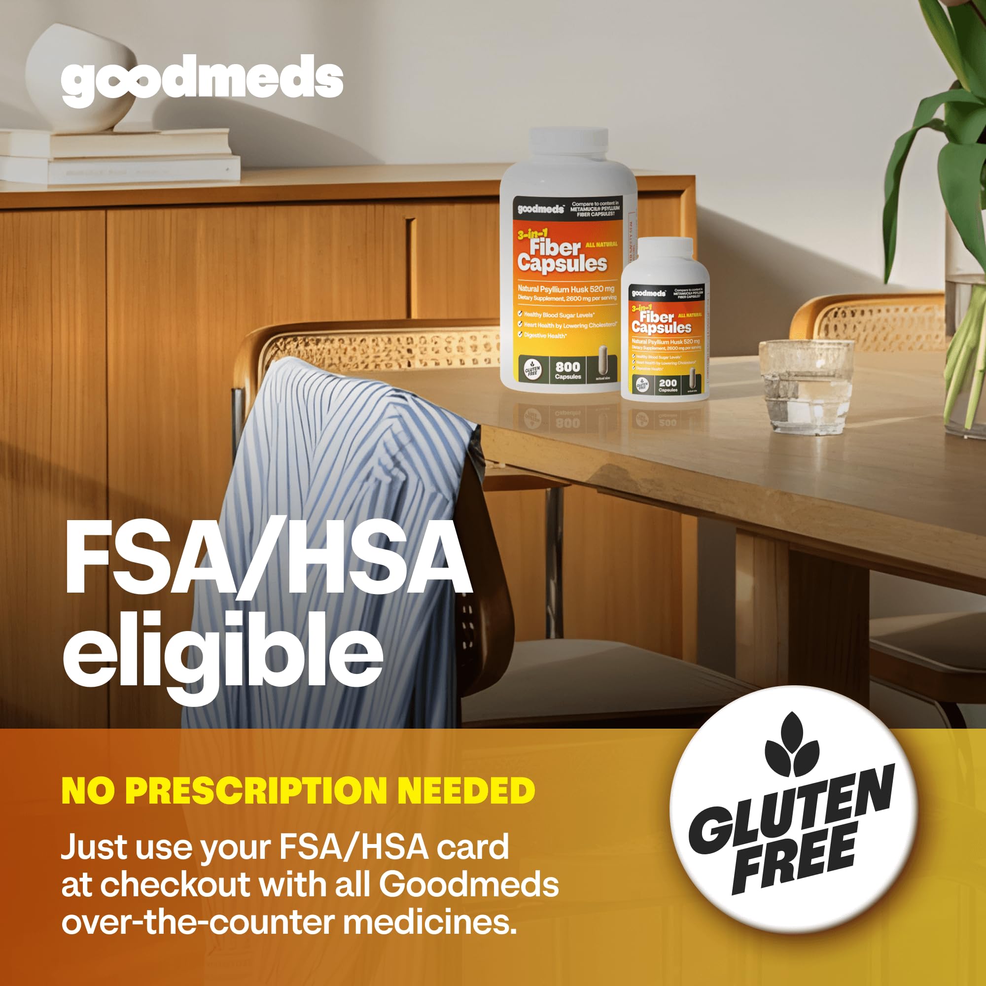 GoodMeds sensación de plenitud gracias a la fibra soluble.