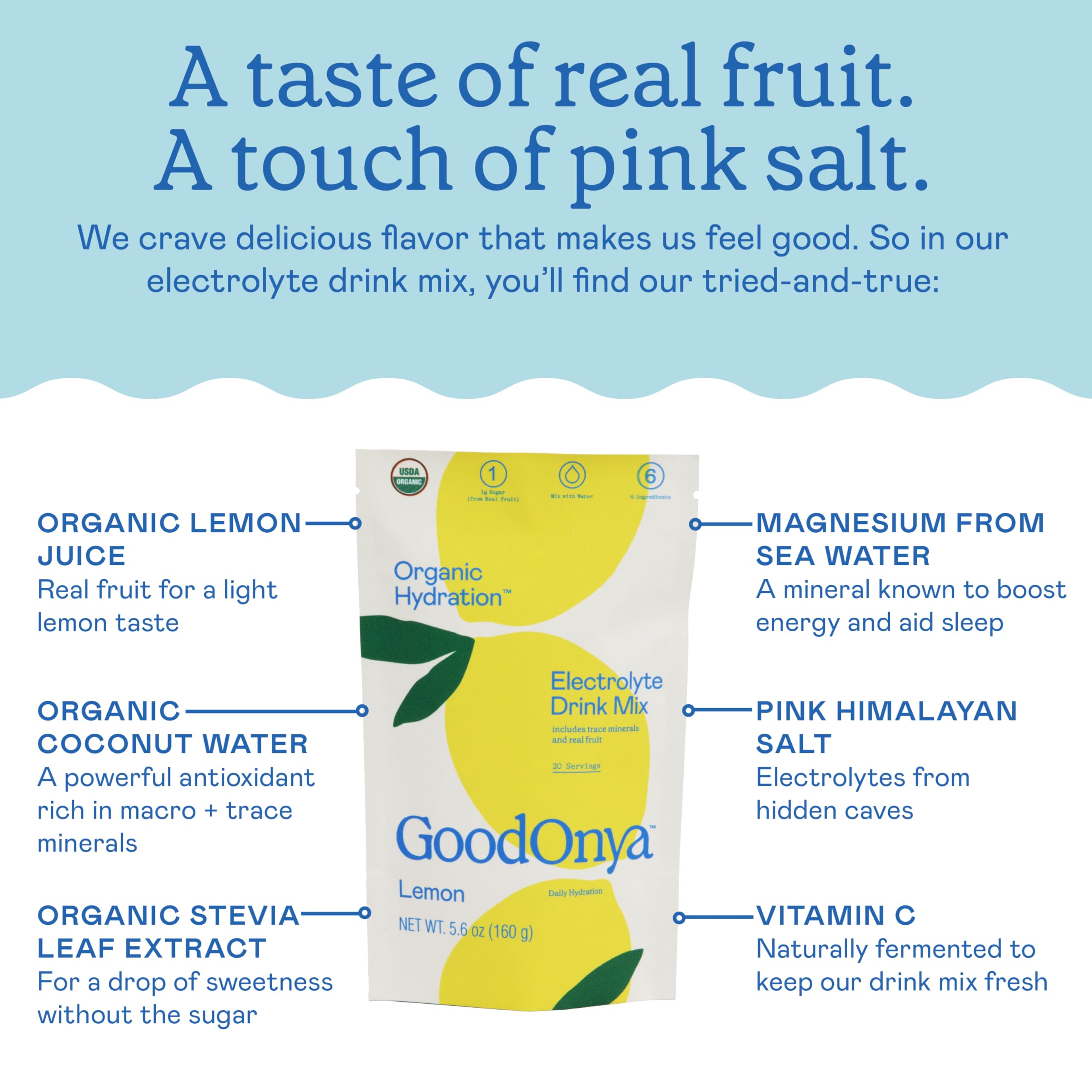 GOODONYA envase compacto para llevar y mezclar en cualquier momento.