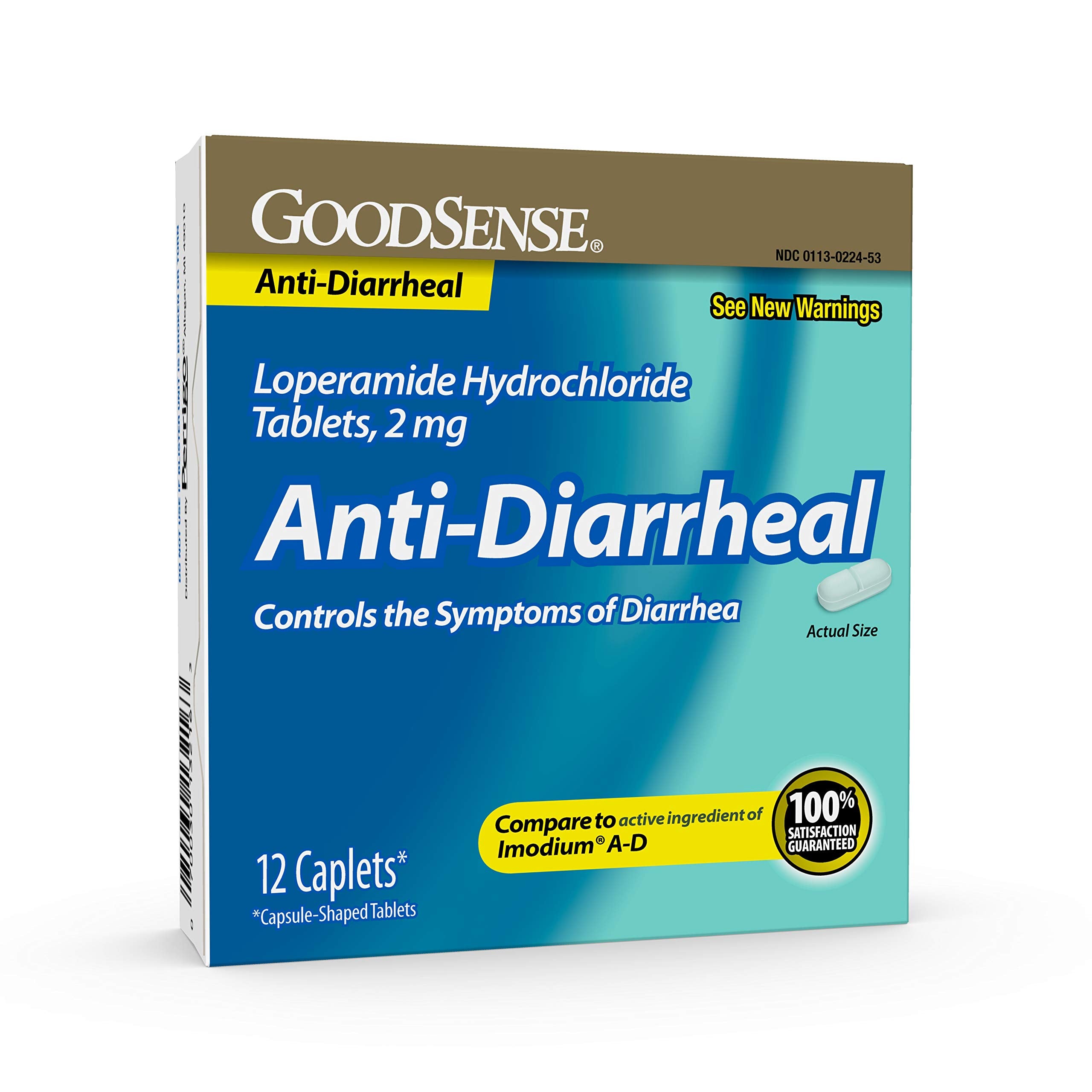 GoodSense Loperamida caja frontal, control de diarrea disponible