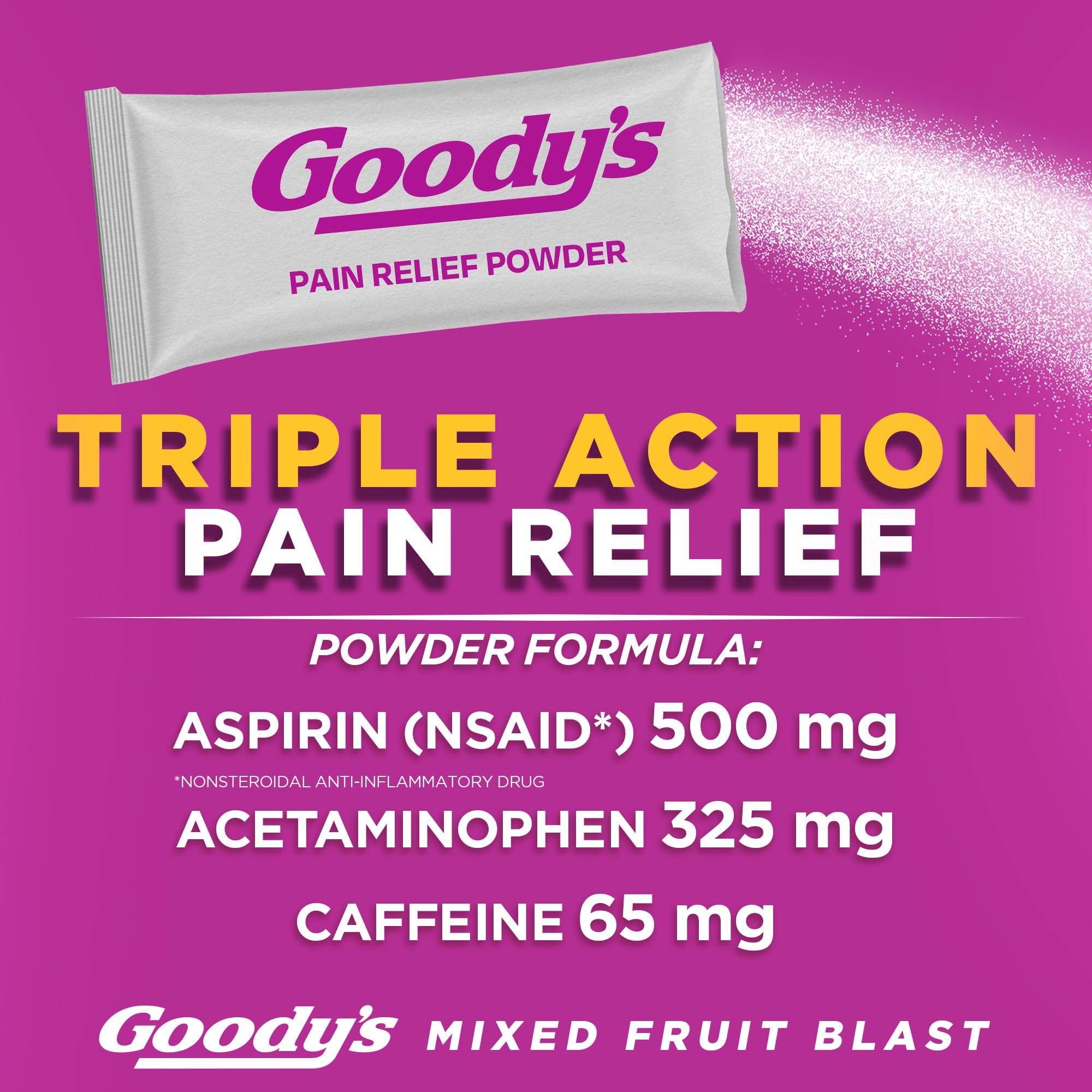 Goody's sabor Fruta Mixta, polvo en stick para uso inmediato