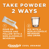 Goody's dosis portátiles naranja refrescante para viajes o trabajo