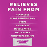 Goody's dosis única en cada empaque, consumo práctico