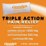 Goody’s paquetes-stick-naranja: dosis portátil para dolor en cualquier lugar.