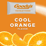 Goody's uso en viaje para dolor de cabeza con sabor naranja refrescante