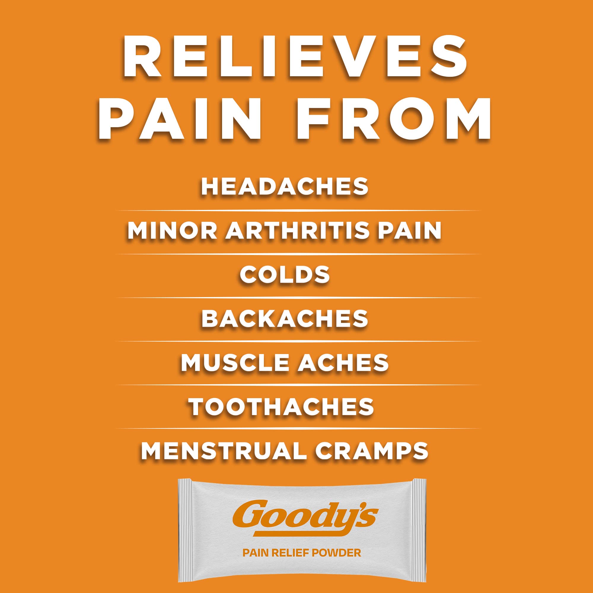 Goody’s polvo naranja fácil de disolver en bebida sin alcohol