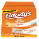 Goody’s polvos sabor naranja para dolor de cabeza, listo para llevar