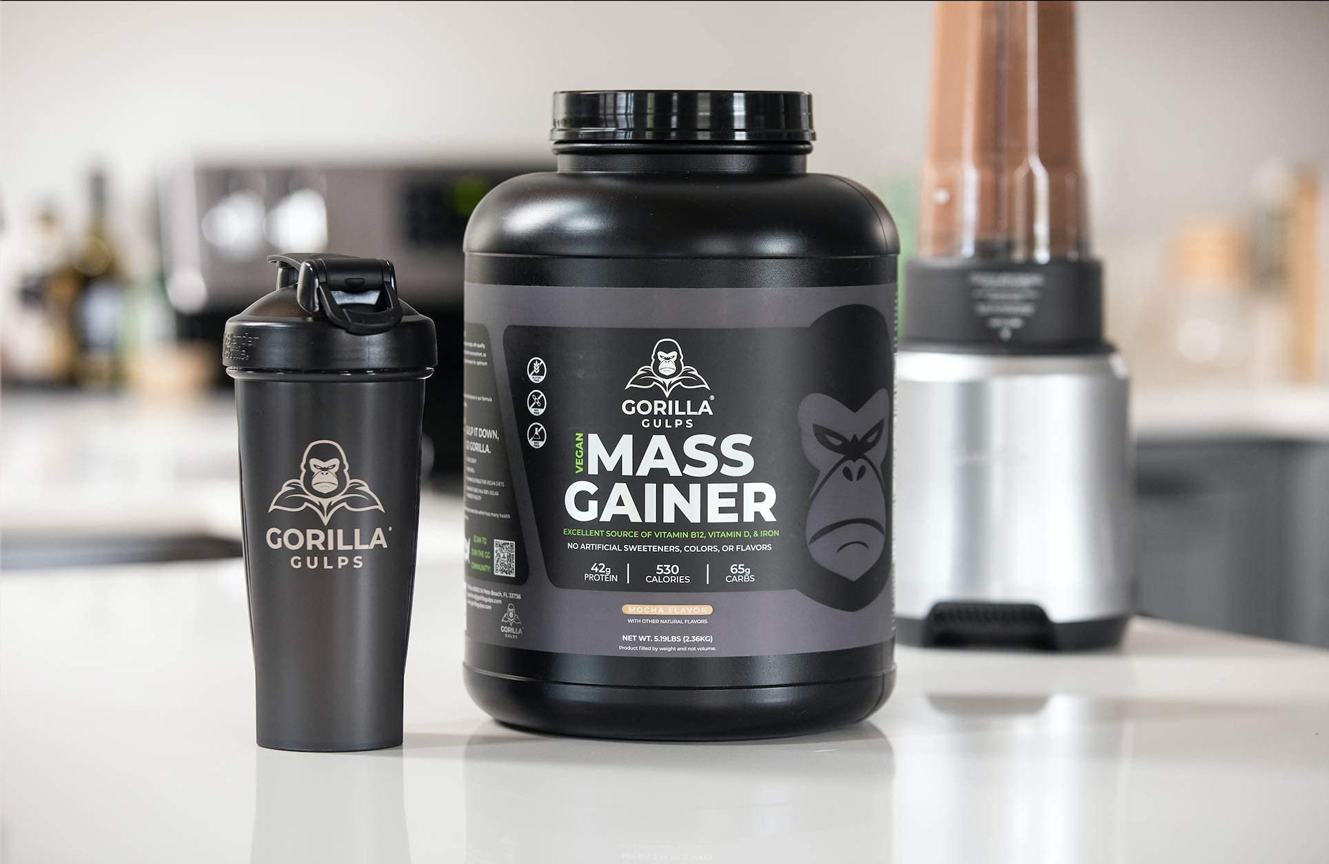 Gorilla Gulps: batido mocha cremoso, ideal para post-entrenamiento.