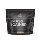 Gorilla Gulps Mocha: botella de masa vegana para crecimiento muscular.
