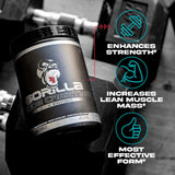 Gorilla Mind Creatina Monohidratada, mezcla-agua listo para beber tras el entrenamiento