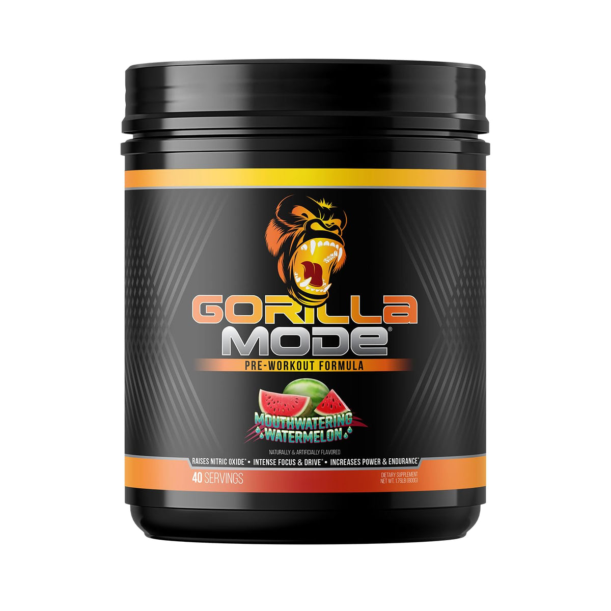 Gorilla Mind Gorilla Mode envase 800g sabor sandía para entrenamientos intensos