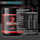 Etiqueta del Gorilla Mode Nitric Upgraded con diseño destacado para identificar el producto