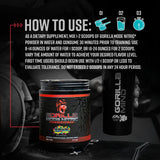 Presentación de 776 gramos de Gorilla Mode Nitric Upgraded para sesiones consistentes