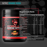 Gorilla Mind Gorilla Mode Nitric Upgraded, sabor naranja-rush y mezcla suave para entrenos constantes