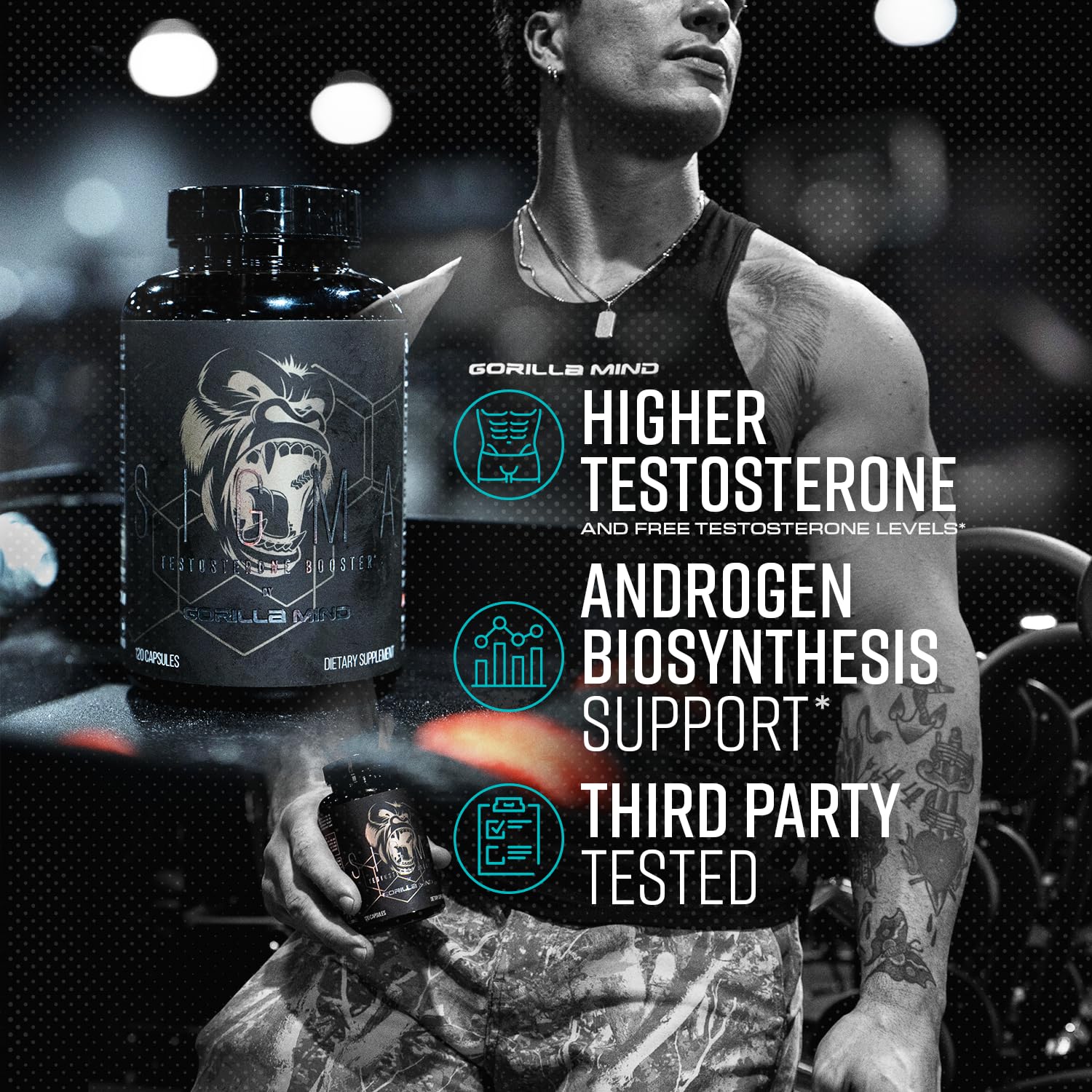 Gorilla Mind Sigma - dosis en manos para un consumo cómodo en casa.