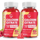 GORNVB gominolas calcio citrato 1200 mg empaque 2-paquetes para consumo diario.