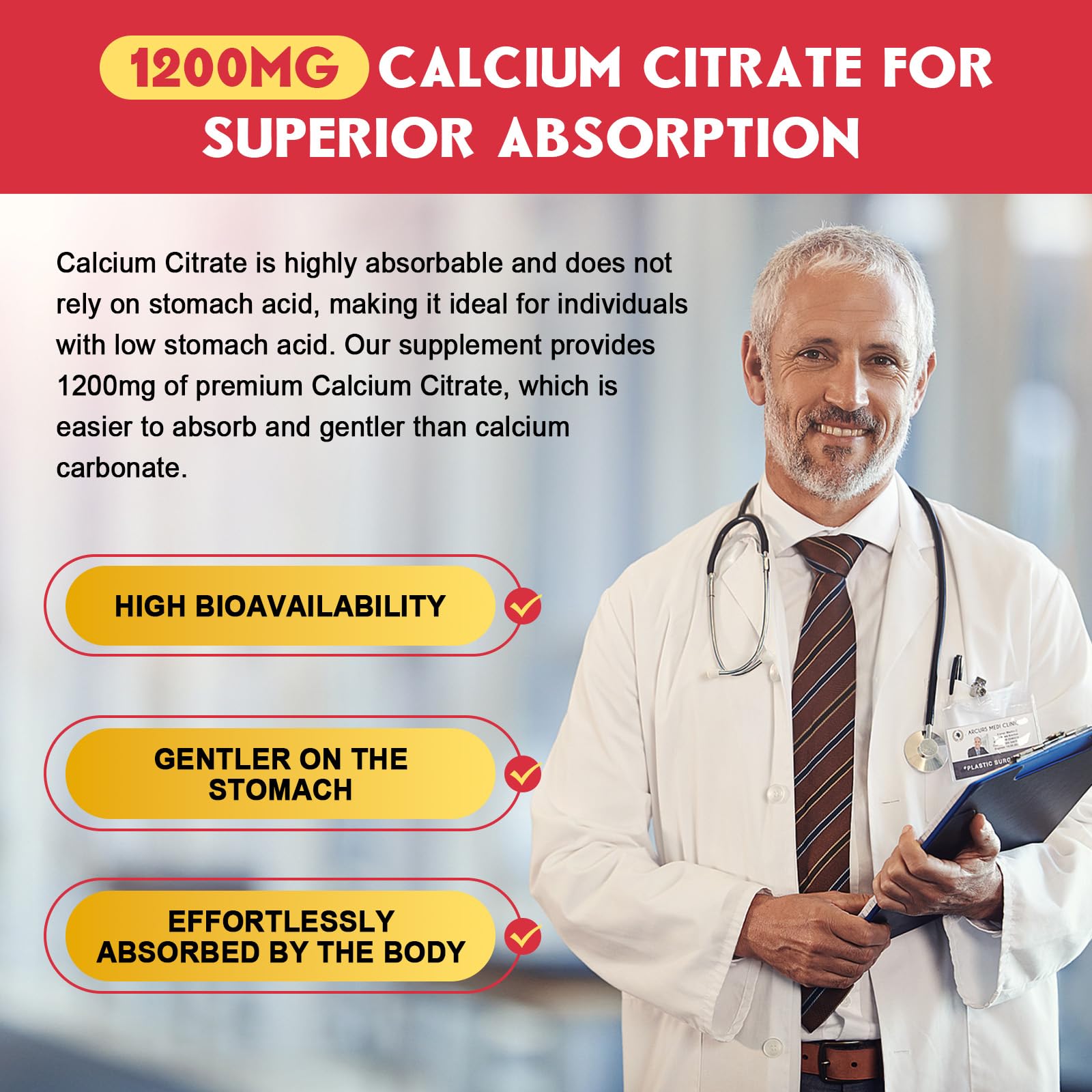 GORNVB Calcium Citrate Gominolas, sin azúcar y aptas para consumo diario.
