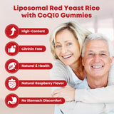 GORNVB gomitas arroz rojo CoQ10, porción diaria para energía celular