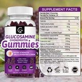 GORNVB gomitas glucosamina-condroitina MSM, primer plano de textura suave
