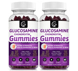 GORNVB gomitas glucosamina-condroitina MSM sabor frambuesa, envase práctico para uso diario.