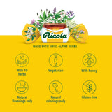Gotas mentoladas de Ricola, ayuda a calmar la irritación en la garganta.