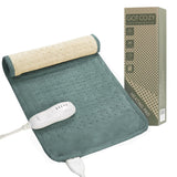 Almohadilla GOTCOZY 12x24 verde para espalda y hombros ofrece calor suave.
