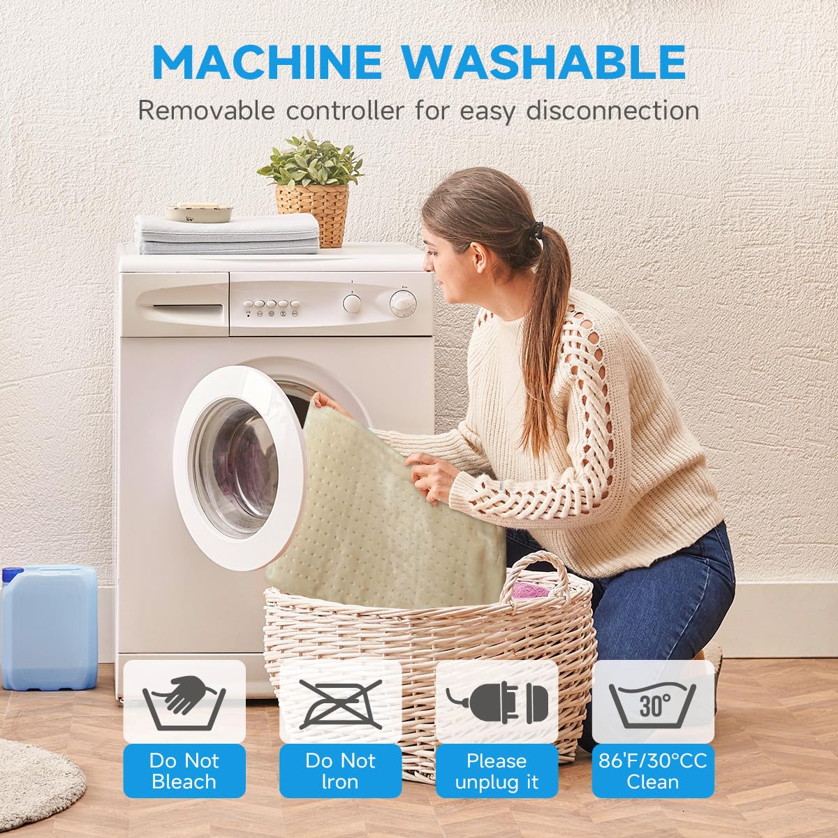 GOTCOZY cuidado fácil y lavado para durabilidad