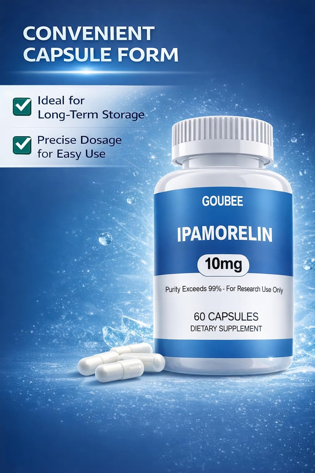 GOUBEE IPAMORELIN: empaque seguro para almacenamiento estable