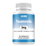 GOUBEE TESAMORELIN cápsulas de 5 mg en frasco, para investigación en laboratorio con alta pureza.