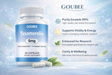 GOUBEE TESAMORELIN cápsulas de 5 mg, listas para ensayos en laboratorio.