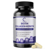 GPGP Biotina, cápsulas, soporte para cabello saludable y uñas fuertes.