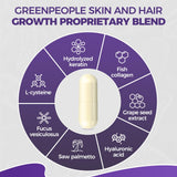 GPGP Queratina, cabello fortaleza, nutrición desde la raíz.