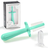 Grabease cepillo doble cara para bebés, ofrece limpieza cómoda y eficiente.