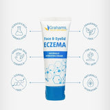 Grahams Natural Crema Eczema con avena coloidal brinda nutrición calmante.