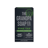 Jabón Grandpa de alquitrán de pino en barra de 90 g para limpieza diaria.