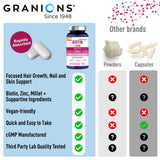 Granions Biotina aminoácidos clave para crecimiento diario