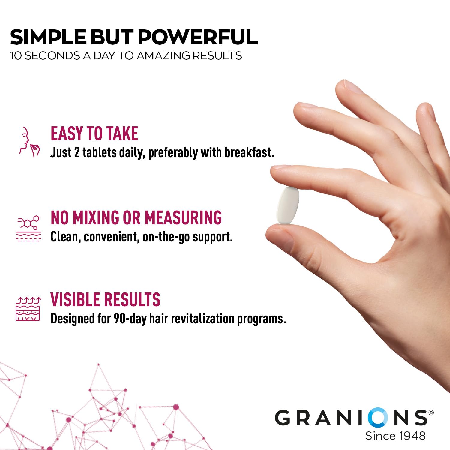 Granions Biotina extracto bilberry para antioxidantes capilares