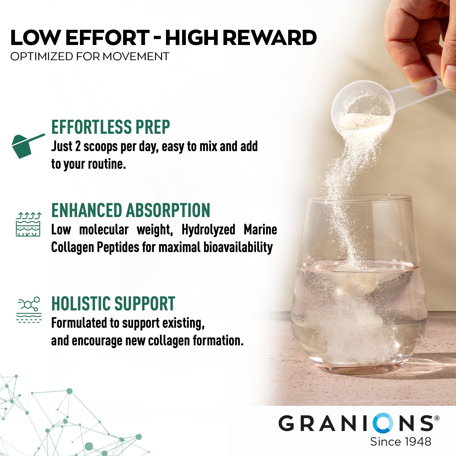 Granions bote suplemento articular, envase práctico para uso diario