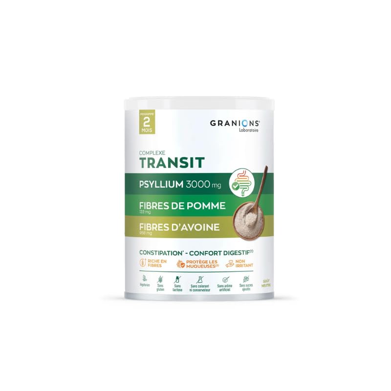 Granions Psyllium polvo se disuelve en agua para saciedad suave