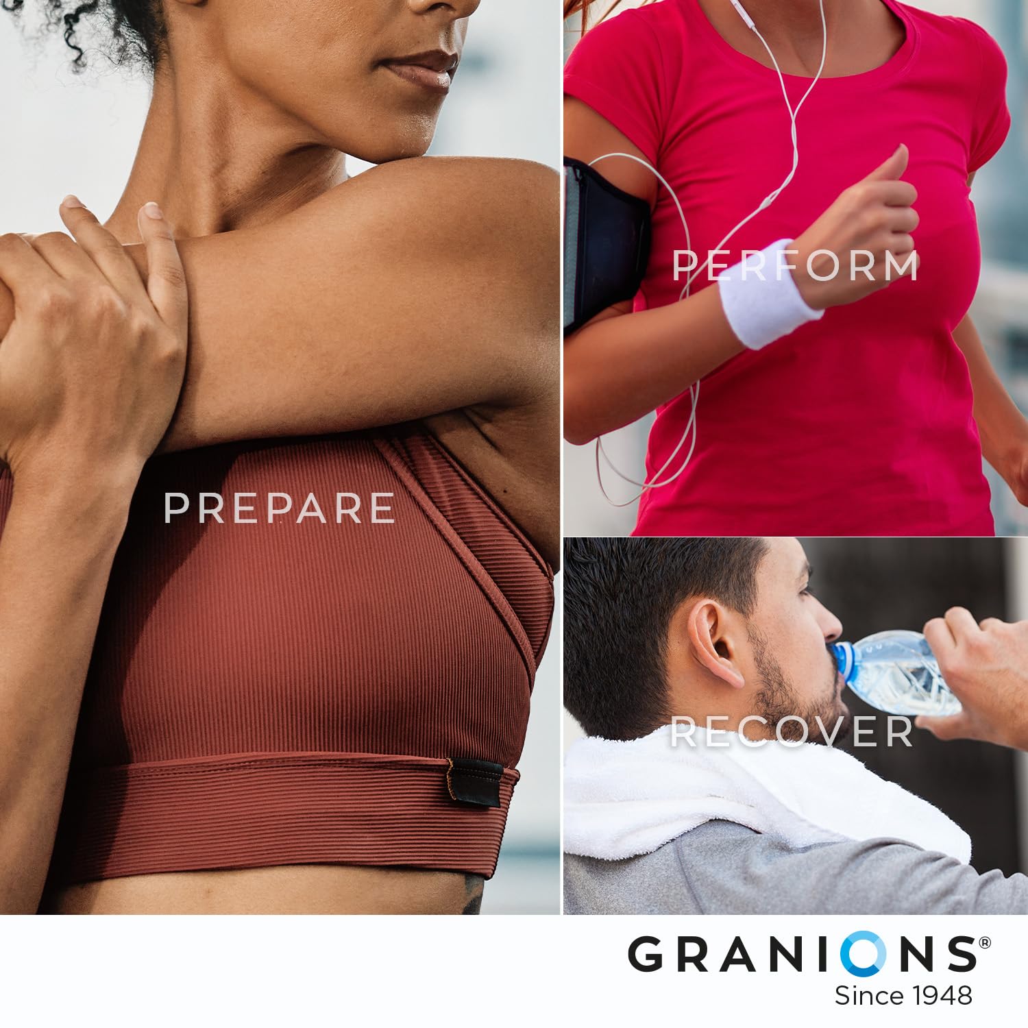 Uso diario de Granions para relajación muscular y confort