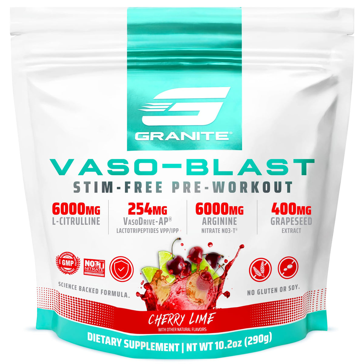 Granite Supplements Vaso Blast, botella vertido, ideal para entrenamientos sin estimulantes