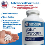 Graxcell tabletas bicarbonato 650 mg uso rápido para indigestión ocasional