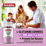 Greabby L Glutamina 1000mg gomitas empaque: formato fácil y sin gluten