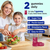 Greabby Zinc Gummies, close-up de textura suave, opción vegana y sin OGM