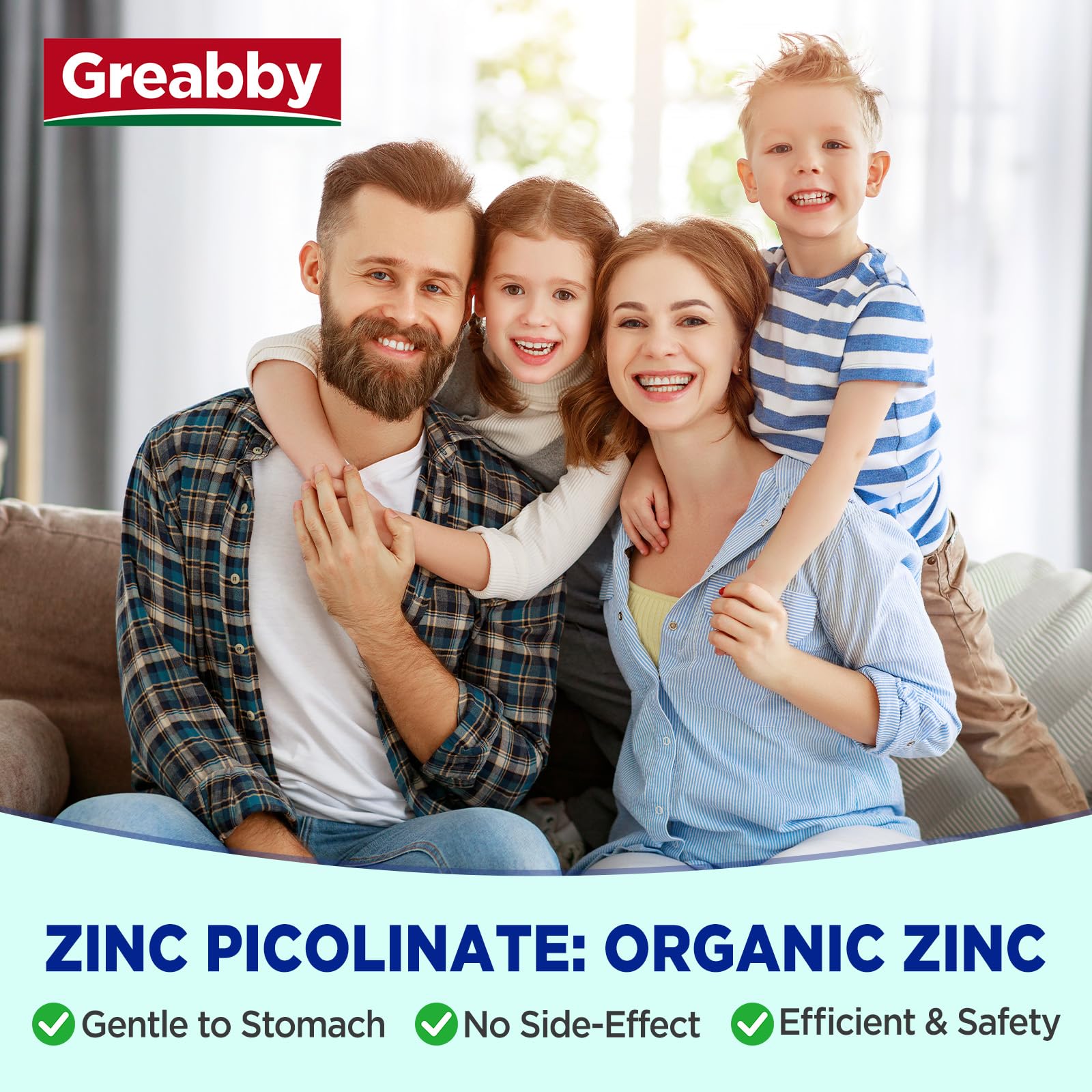 Greabby Zinc Gummies, persona tomando gomitas para dosis diaria fácil