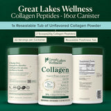 Great Lakes Wellness colágeno hidrolizado con absorción rápida para movilidad