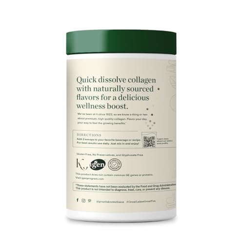 Great Lakes Wellness cucharada medidora para dosificar colágeno con facilidad