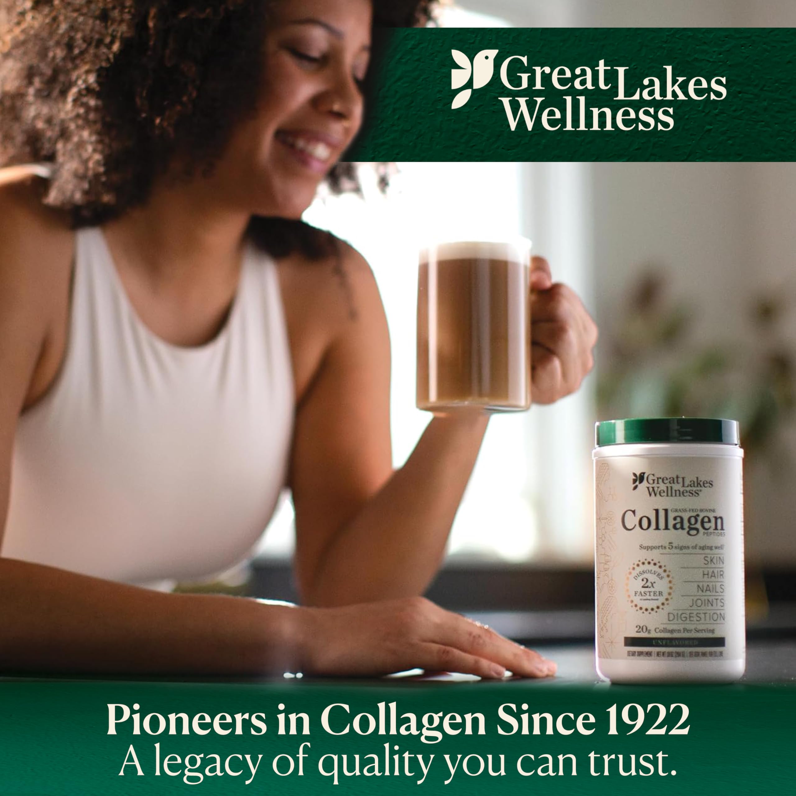 Great Lakes Wellness presentación de 22 porciones para uso diario
